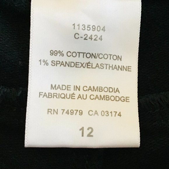 2016 Denim By Parasuco Mid-Rise Straight Leg Corduroy Jeans - Picture 8 of 8